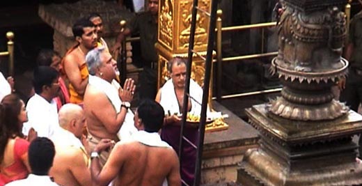 Vijay Mallya in Kollur